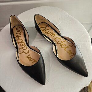 Great Used Condition Sam Edelman Rodney Ballet Flat in Black Leather - 7.5